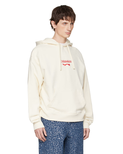 CHARLES JEFFREY LOVERBOY LOGO HOODY _ WHITE