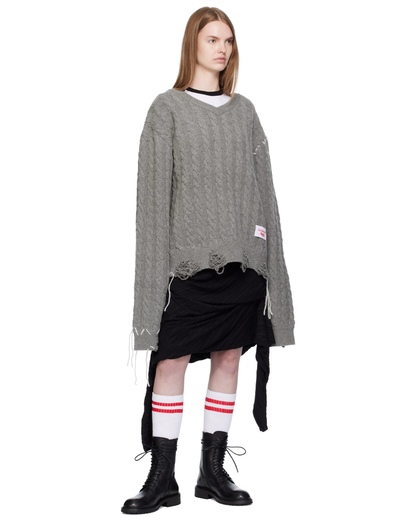 LABEL CABLE KNITTED JUMPER