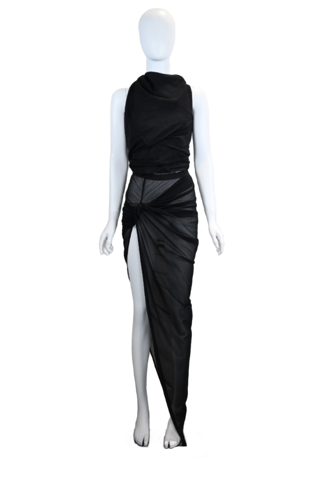 RICK OWENS KNIT SKIRT TWIST EDFU SKIRT