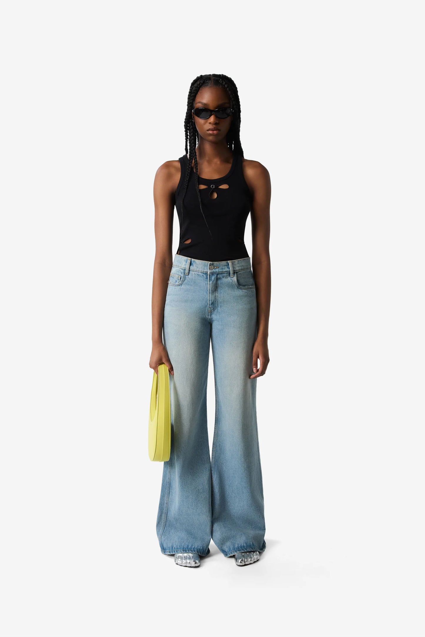 COPERNI WOVEN WIDE LEG DENIM PANTS