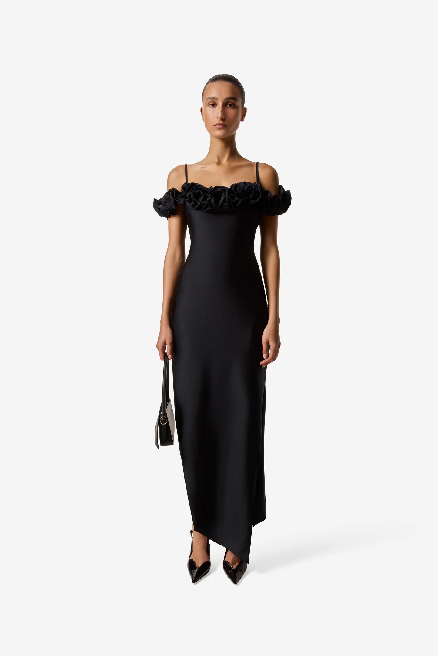 COPERNI KNITTED RUFFLE DRESS