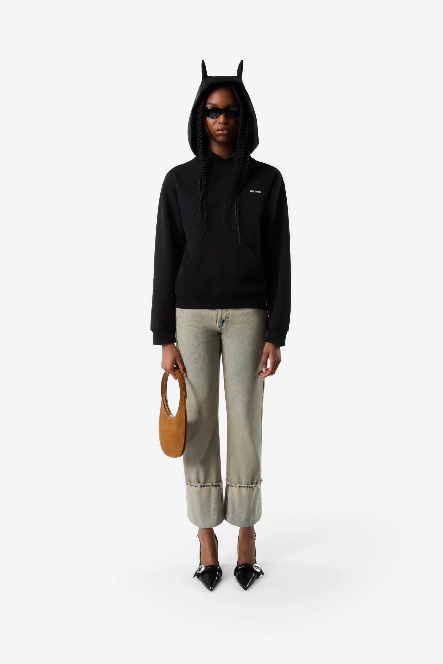 COPERNI KNITTED HORN HOODIE