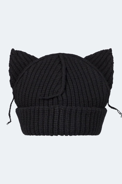 CHUNKY EARS BEANIE_BLACK