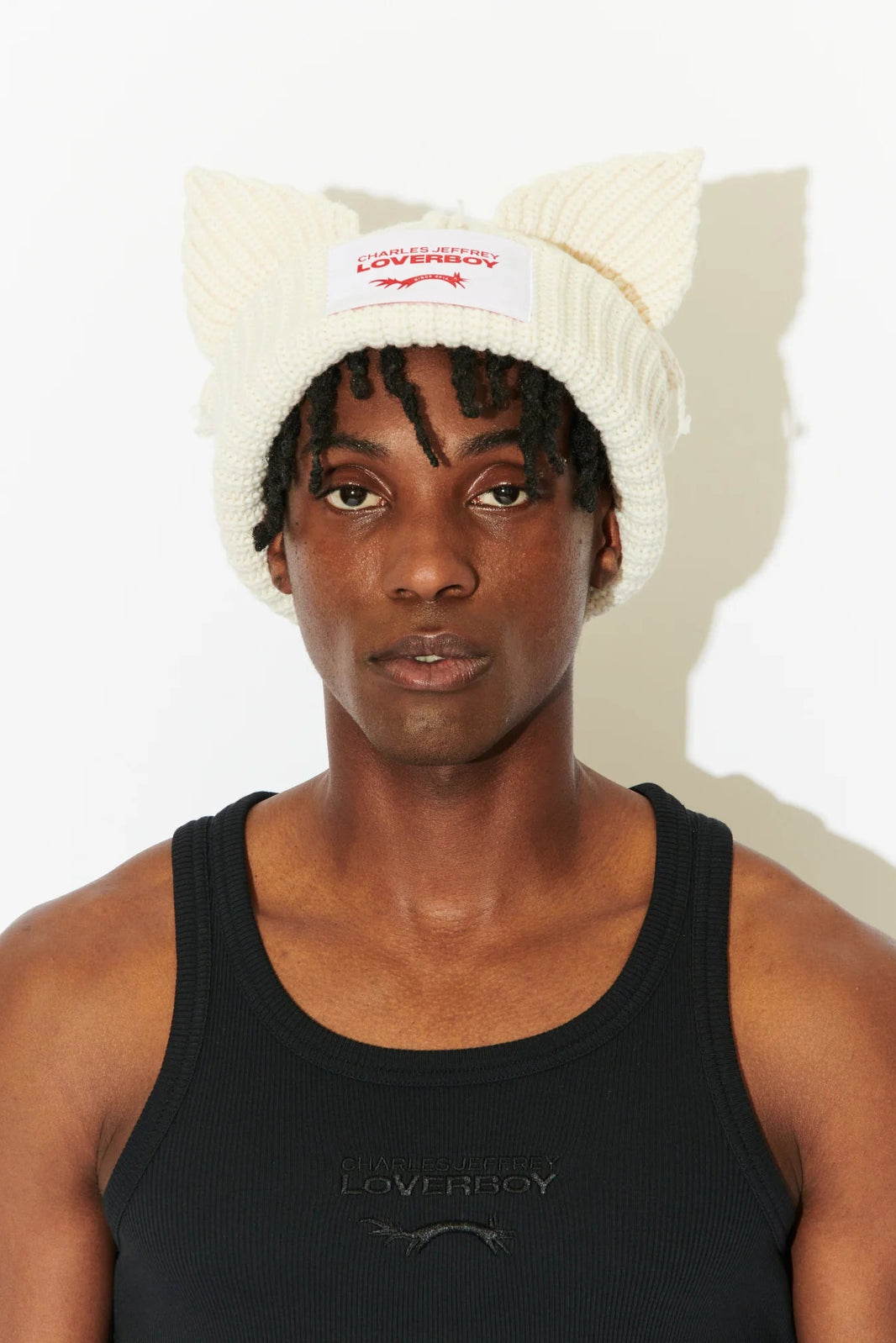 CHUNKY EARS BEANIE in WHITE