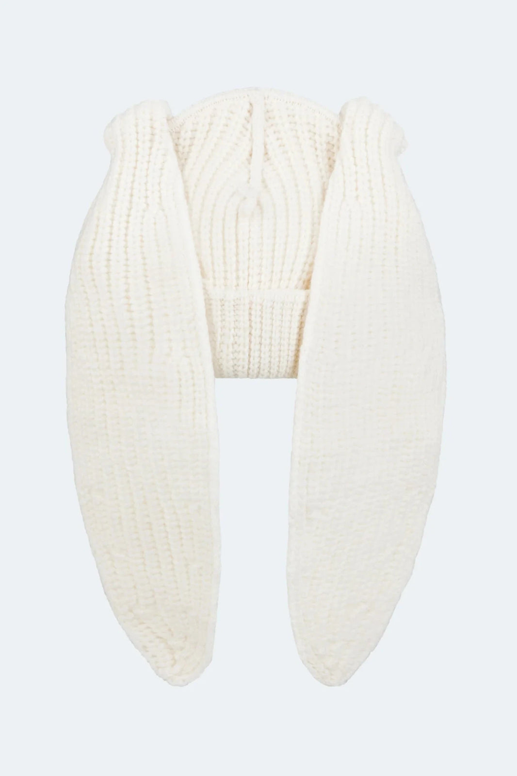 CHUNKY RABBIT BEANIE_WHITE