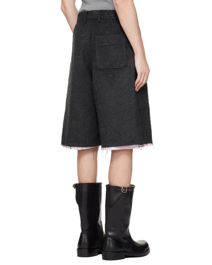 WIDE TAILORED SHORTS WAISTED