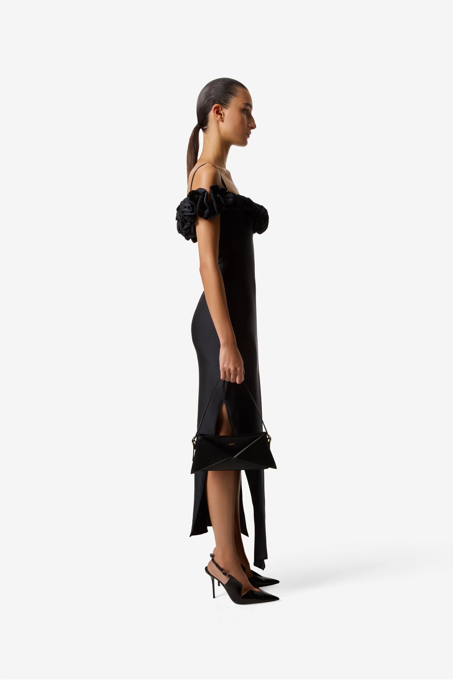 COPERNI KNITTED RUFFLE DRESS