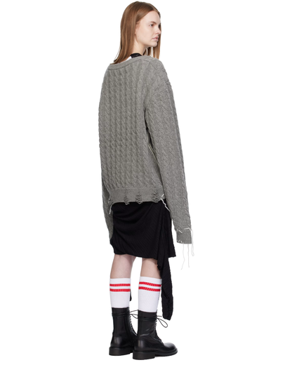 LABEL CABLE KNITTED JUMPER