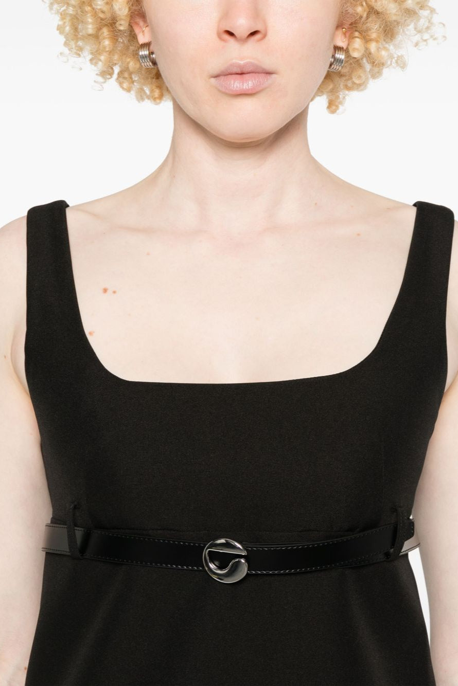 COPERNI WOVEN BELTED TAILORED MINI DRESS