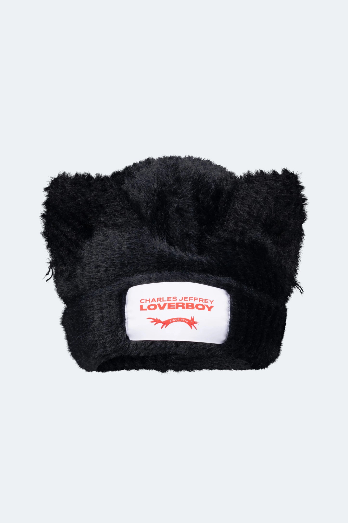 FLUFFY CHUNKY EARS BEANIE_BLACK