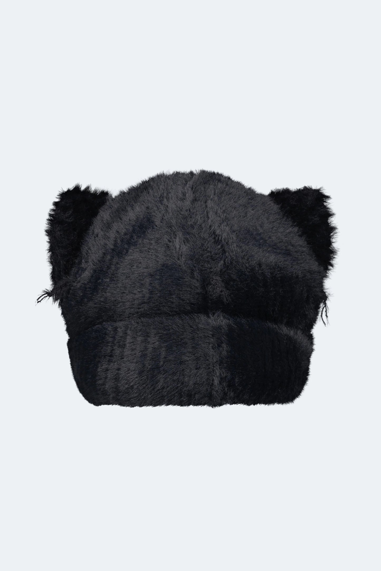 FLUFFY CHUNKY EARS BEANIE_BLACK