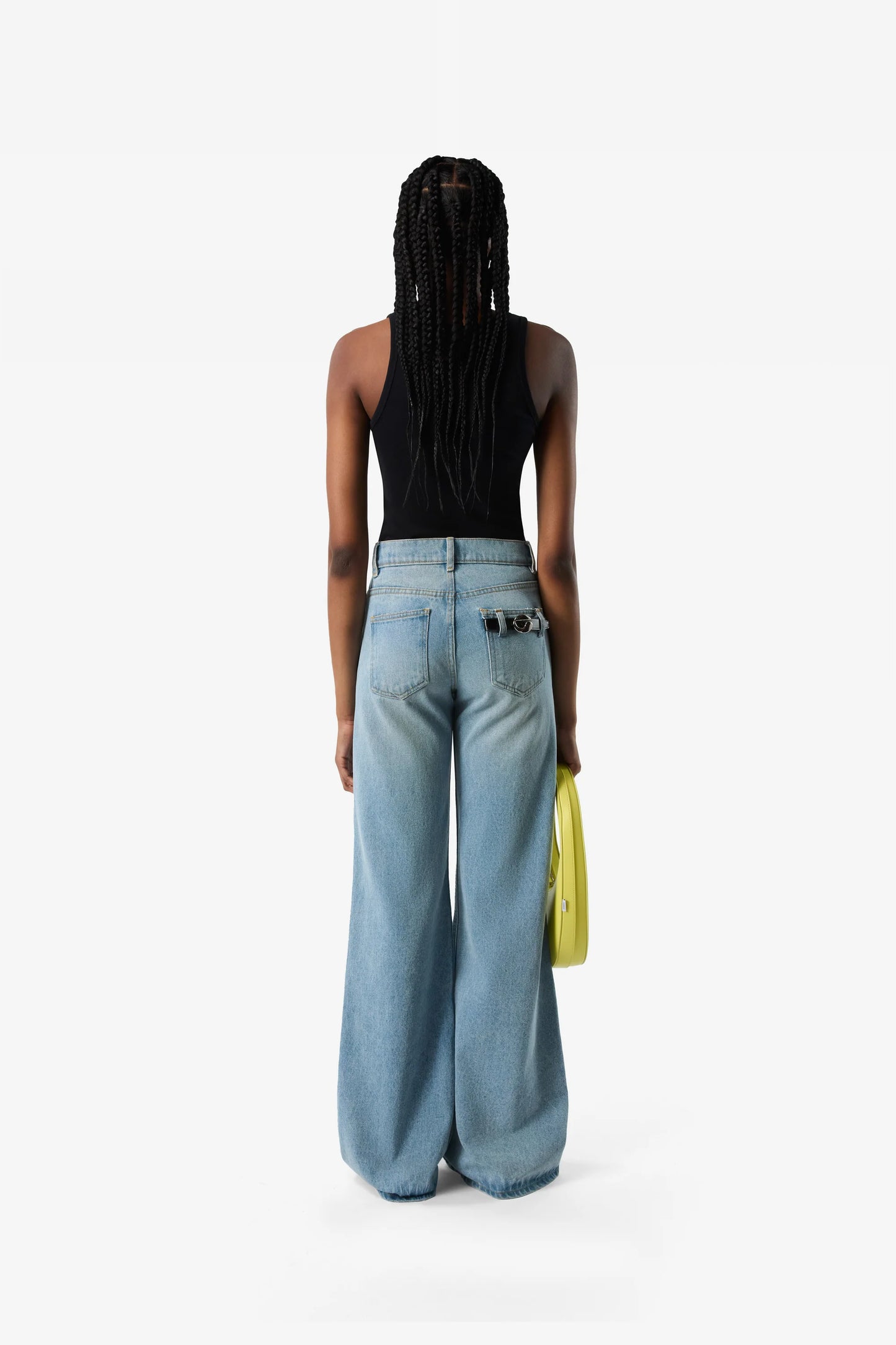 COPERNI WOVEN WIDE LEG DENIM PANTS