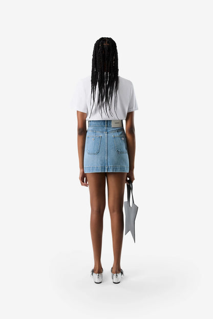 COPERNI WOVEN FOUR POCKET DENIM MINI SKIRT