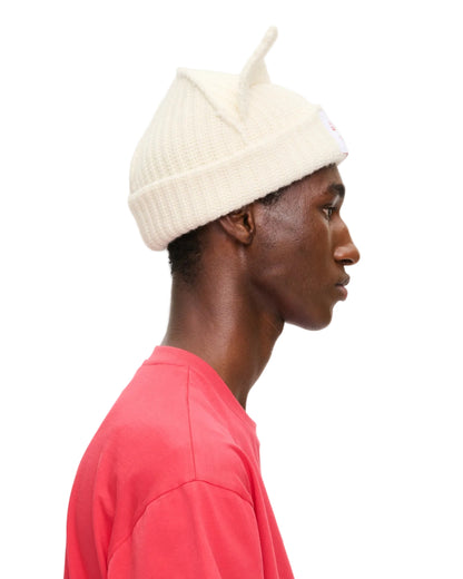 CHARLES JEFFREY LOVERBOY CHUNKY EARS BEANIE_WHITE