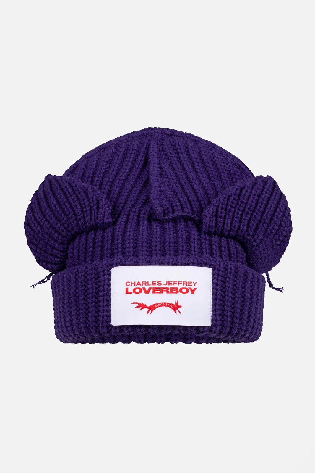 CHUNKY EARS BEANIE in PURPLE