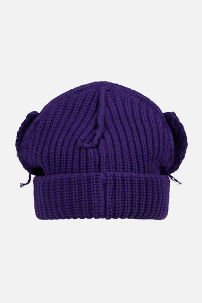CHUNKY EARS BEANIE in PURPLE