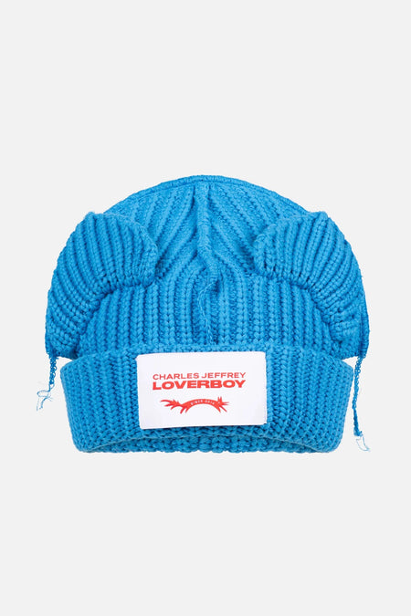 CHUNKY EARS BEANIE in LIGHT BLUE