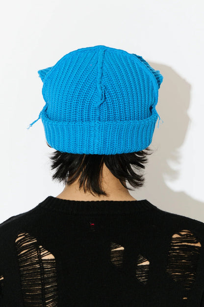 CHUNKY EARS BEANIE in LIGHT BLUE