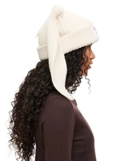 CHARLES JEFFREY LOVERBOY CHUNKY RABBIT BEANIE_WHITE