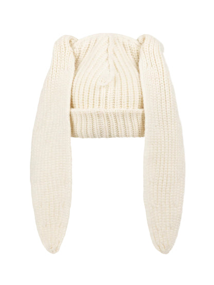 CHARLES JEFFREY LOVERBOY CHUNKY RABBIT BEANIE_WHITE