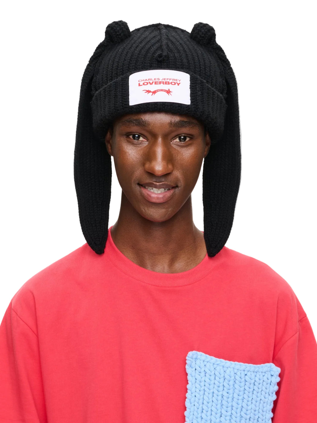 CHARLES JEFFREY LOVERBOY CHUNKY RABBIT BEANIE_BLACK