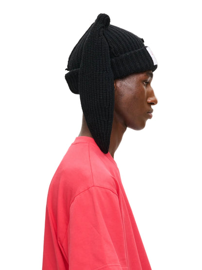CHARLES JEFFREY LOVERBOY CHUNKY RABBIT BEANIE_BLACK