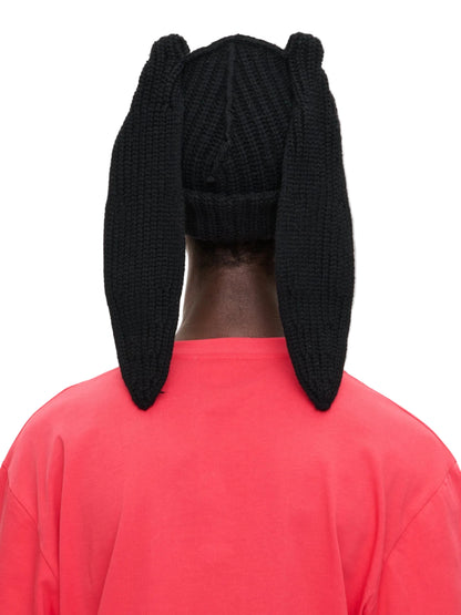 CHARLES JEFFREY LOVERBOY CHUNKY RABBIT BEANIE_BLACK