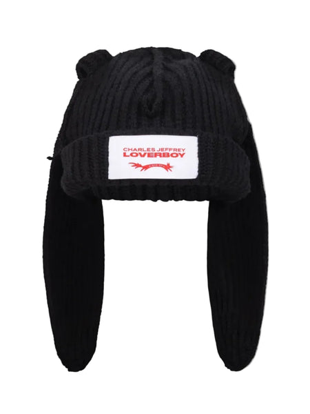 CHARLES JEFFREY LOVERBOY CHUNKY RABBIT BEANIE_BLACK