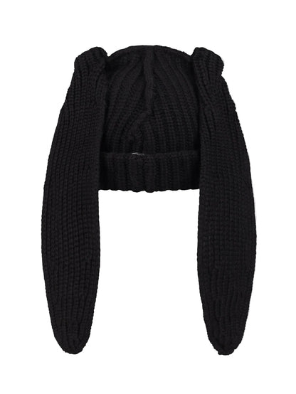 CHARLES JEFFREY LOVERBOY CHUNKY RABBIT BEANIE_BLACK