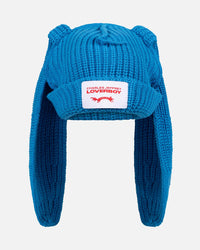 CHUNKY RABBIT BEANIE in LIGHT BLUE
