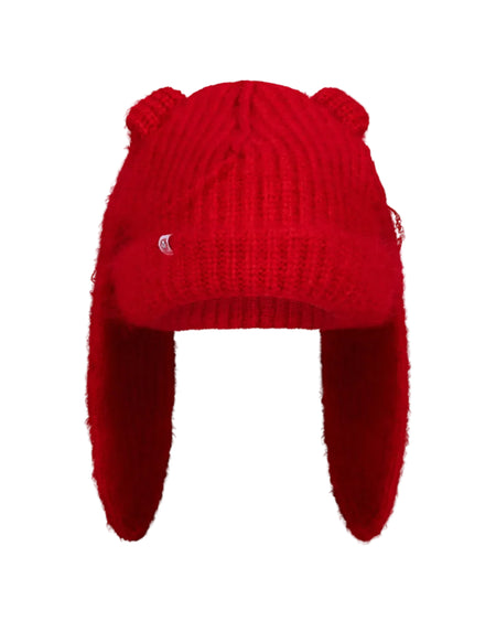 MOHAIR CHUNKY RABBIT BEANIE