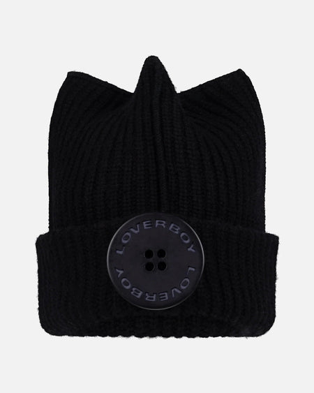 BOX BEANIE IN BLACK