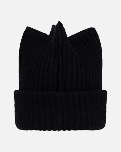 BOX BEANIE IN BLACK