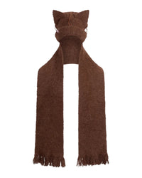 ALPACA CHUNKY EARS BEANIE SCARF