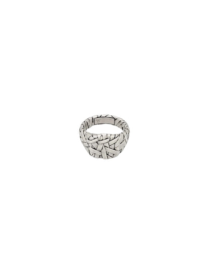 TOM WOOD QUILT RING SMALL_SILVER