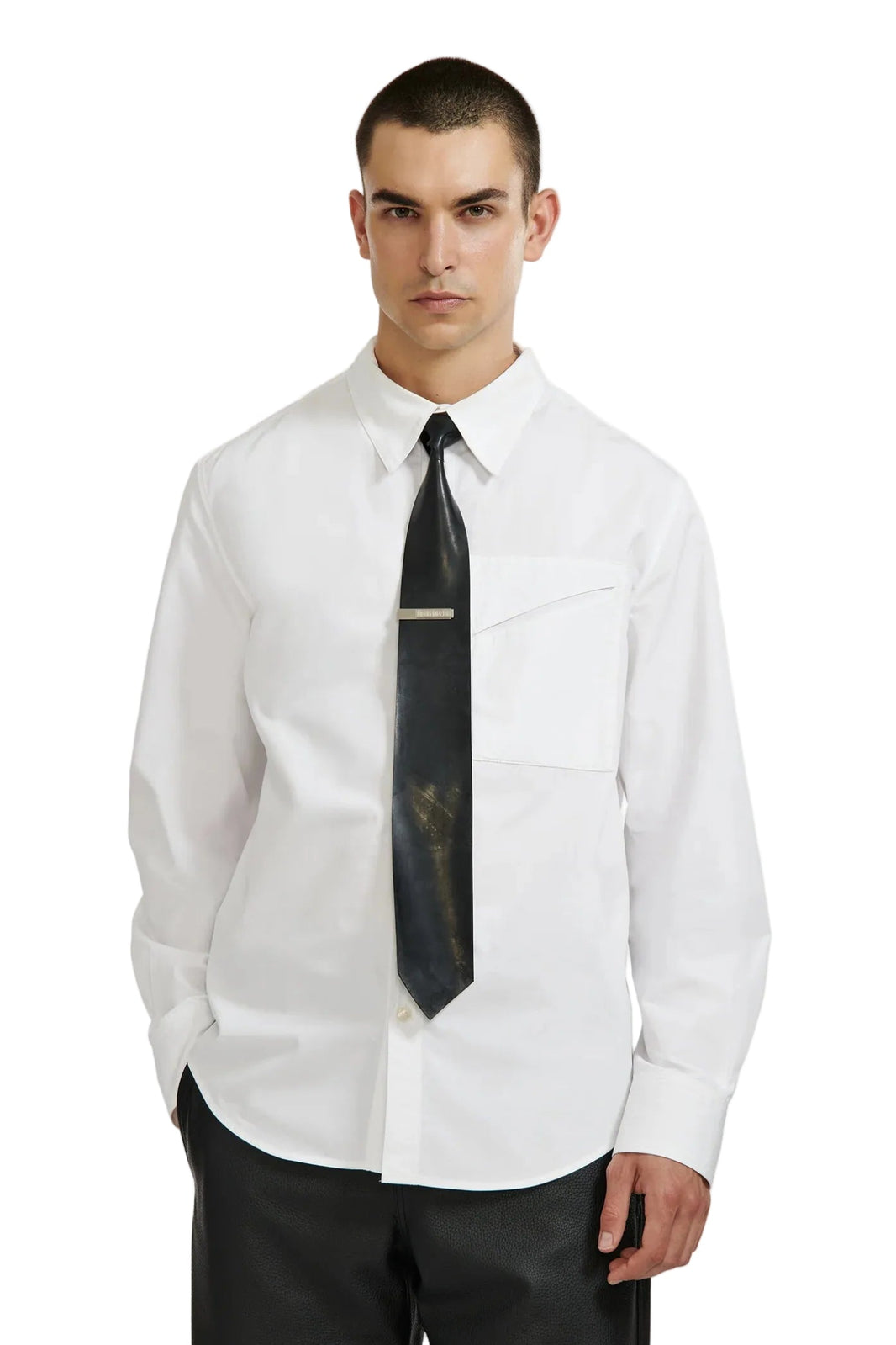 POPLIN SHIRT WITH SLIT POCKET