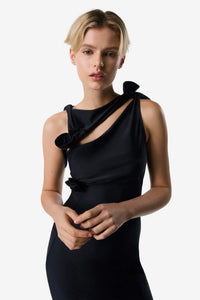 COPERNI KNITTED FLOWER GOWN