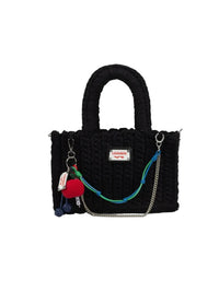 CHARLES JEFFREY LOVERBOY NANA BAG WITH APPLE CHARM_BLACK