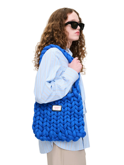 CHARLES JEFFREY LOVERBOY MARSHMALLOW BAG_BLUE