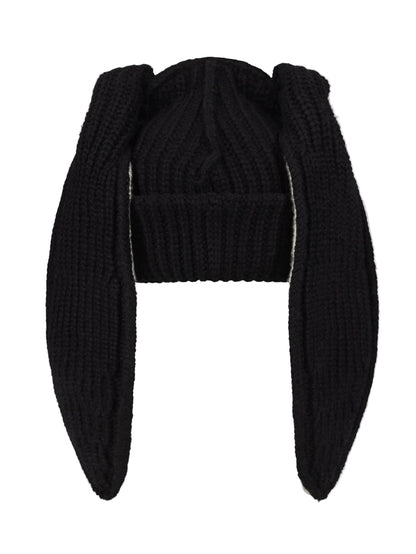 CHARLES JEFFREY LOVERBOY CHUNKY RABBIT BEANIE_BLACK/WHITE
