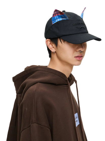 CHARLES JEFFREY LOVERBOY EARS CAP_BLACK TARTAN