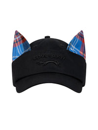 CHARLES JEFFREY LOVERBOY EARS CAP_BLACK TARTAN