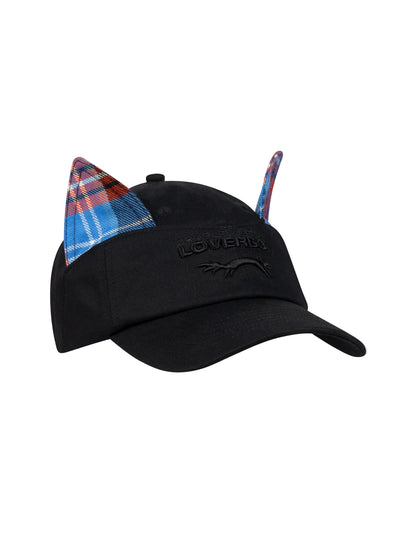 CHARLES JEFFREY LOVERBOY EARS CAP_BLACK TARTAN
