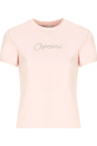 COPERNI KNITTED CRYSTAL LOGO T-SHIRT