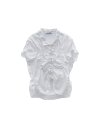 LOW CLASSIC WRINKLE HALF SLEEVE SHIRT_WHITE