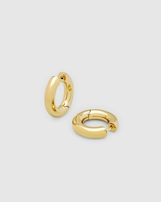 Tom Wood Chunky Hoops Medium Gold