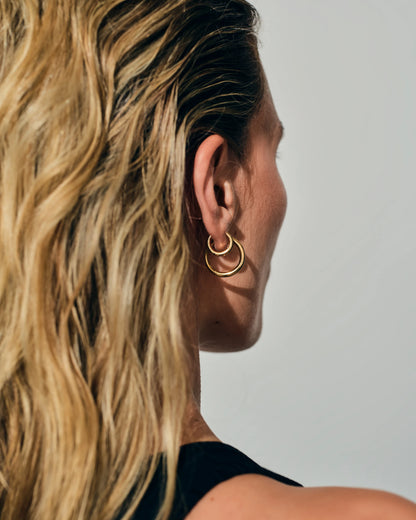 Tom Wood Classic Hoops Small Gold
