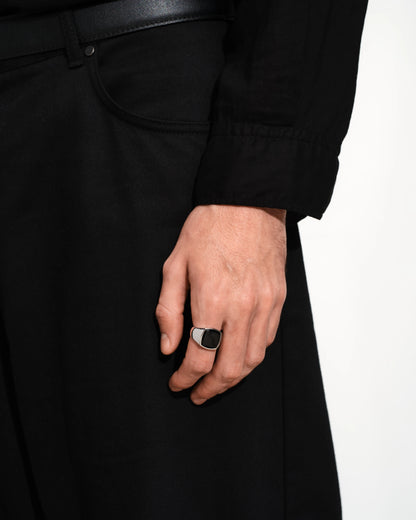 Tom Wood Cushion Black Onyx