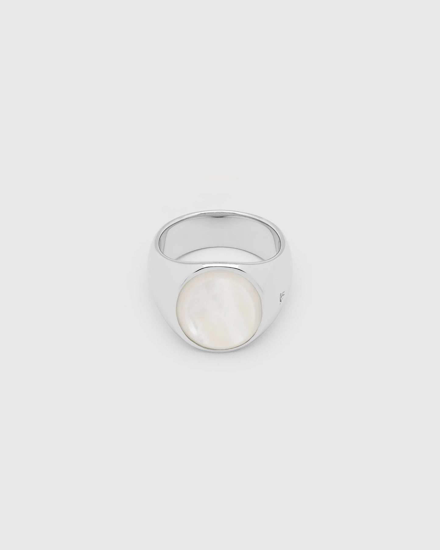 Tom Wood Oval White Mother of Pearl