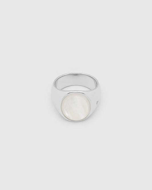 Tom Wood Oval White Mother of Pearl